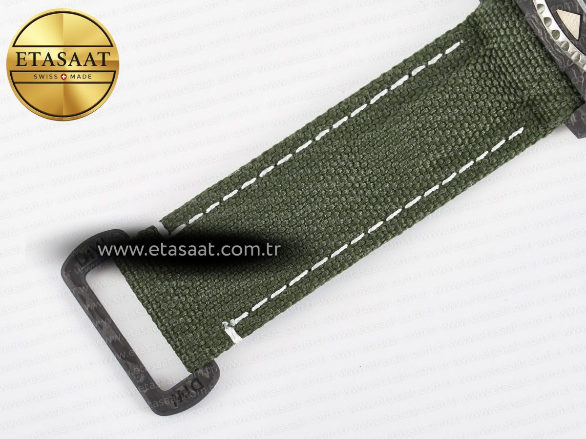 GMT Carbon DIWF Best Edition Green Arabic Dial on Green Nylon Strap SA3186 CHS - Görsel 25