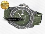 GMT Carbon DIWF Best Edition Green Arabic Dial on Green Nylon Strap SA3186 CHS - Görsel 9