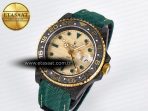 GMT Carbon DIWF Best Edition Yellow Dial on Green Nylon Strap SA3285 CHS V2