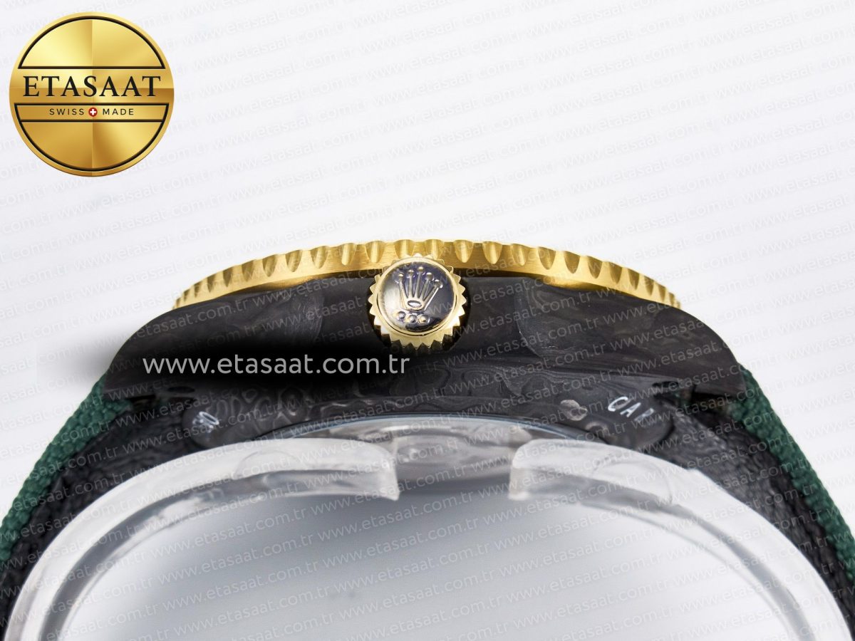 GMT Carbon DIWF Best Edition Yellow Dial on Green Nylon Strap SA3285 CHS V2 - Görsel 15