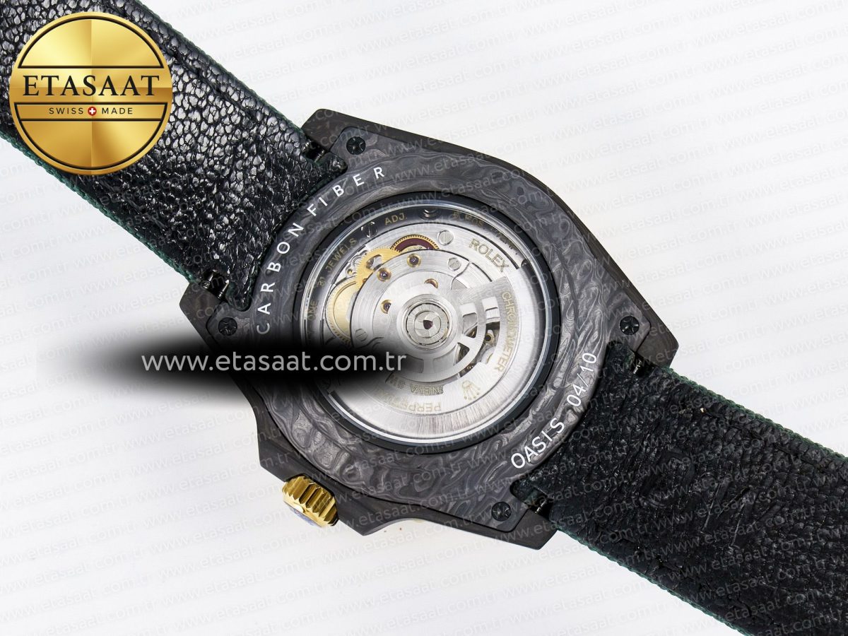 GMT Carbon DIWF Best Edition Yellow Dial on Green Nylon Strap SA3285 CHS V2 - Görsel 17