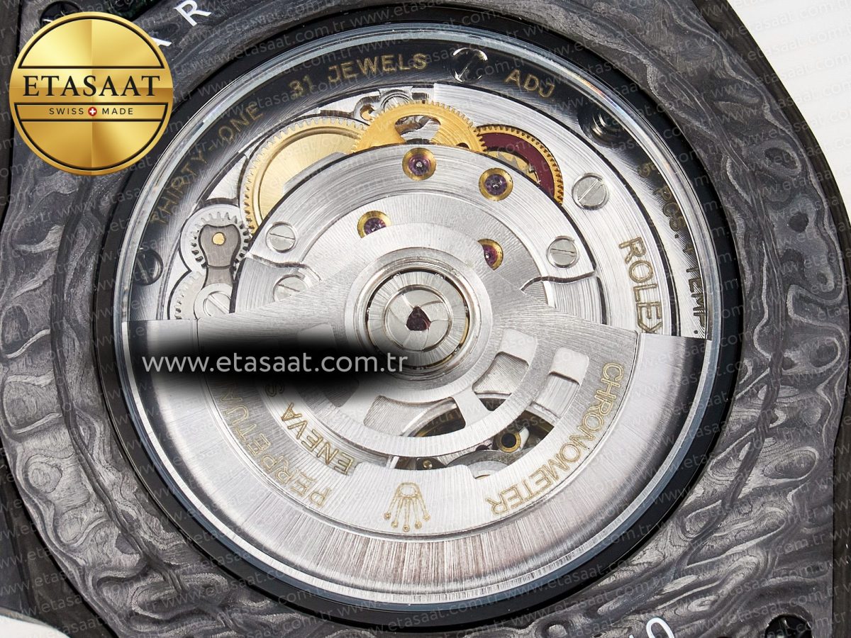 GMT Carbon DIWF Best Edition Yellow Dial on Green Nylon Strap SA3285 CHS V2 - Görsel 19