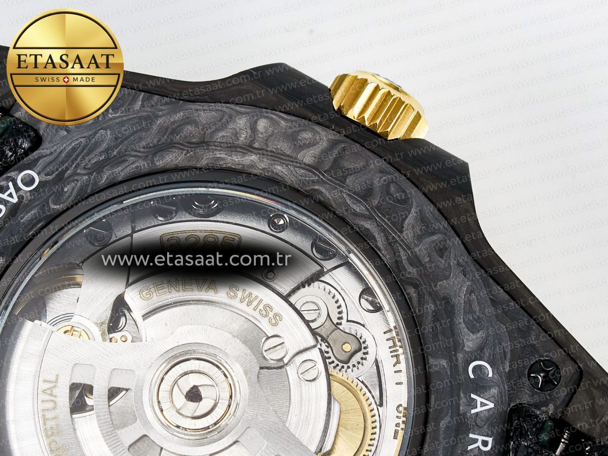 GMT Carbon DIWF Best Edition Yellow Dial on Green Nylon Strap SA3285 CHS V2 - Görsel 22