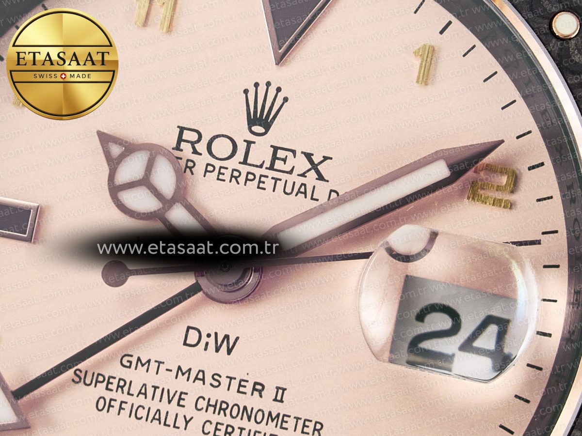 GMT Carbon DIWF Best Edition Yellow Roman Dial on Brown Nylon Strap SA3285 CHS V2 - Görsel 11