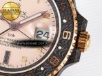 GMT Carbon DIWF Best Edition Yellow Roman Dial on Brown Nylon Strap SA3285 CHS V2 - Görsel 12