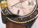 GMT Carbon DIWF Best Edition Yellow Roman Dial on Brown Nylon Strap SA3285 CHS V2 - Görsel 13