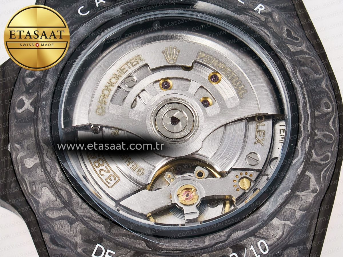 GMT Carbon DIWF Best Edition Yellow Roman Dial on Brown Nylon Strap SA3285 CHS V2 - Görsel 18
