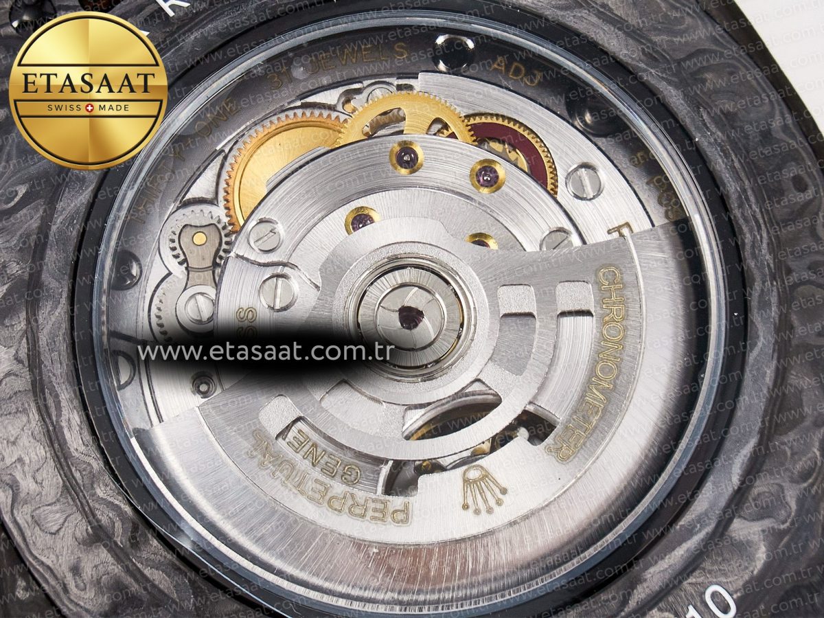 GMT Carbon DIWF Best Edition Yellow Roman Dial on Brown Nylon Strap SA3285 CHS V2 - Görsel 19