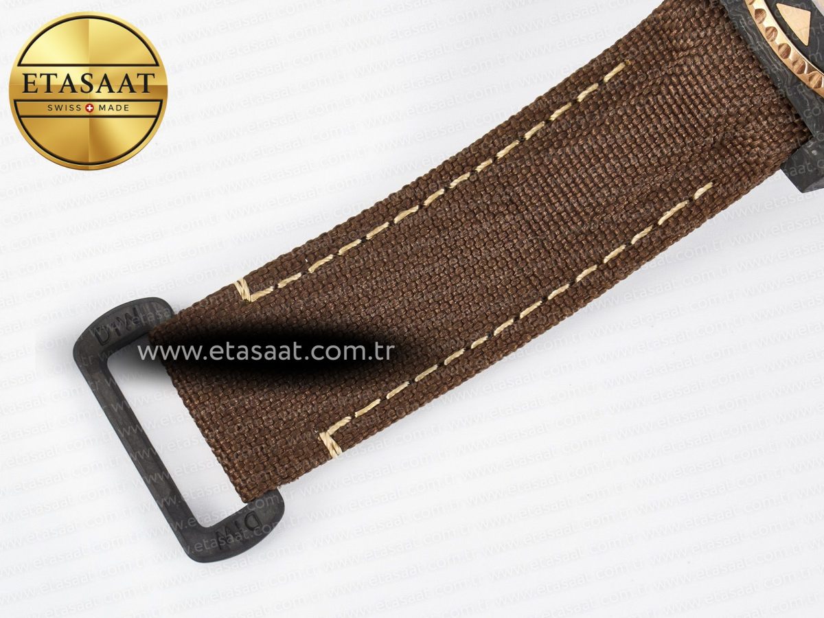 GMT Carbon DIWF Best Edition Yellow Roman Dial on Brown Nylon Strap SA3285 CHS V2 - Görsel 26