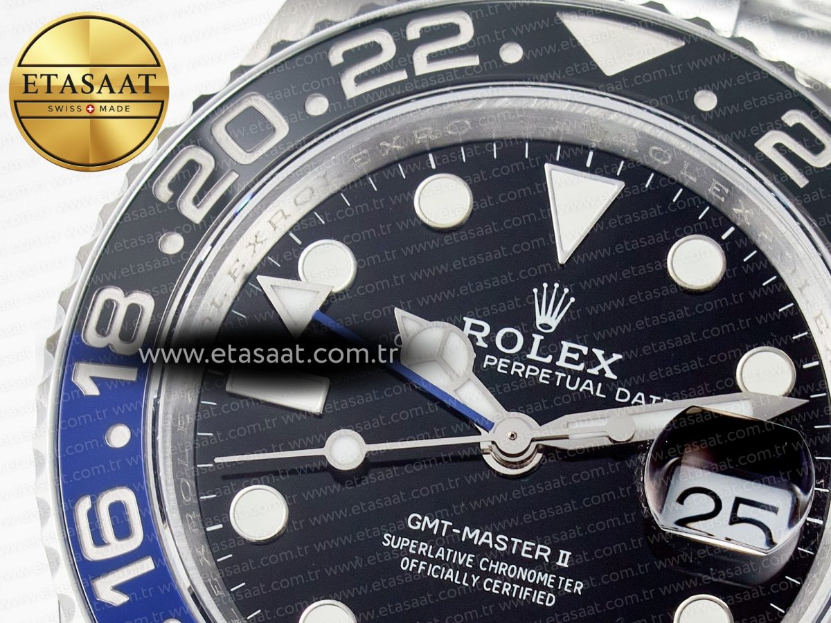 GMT-Master II 126710 BLNR Blue/Black Ceramic QF 1:1 Best Edition on Oyster Bracelet VR3285 CHS - Görsel 10