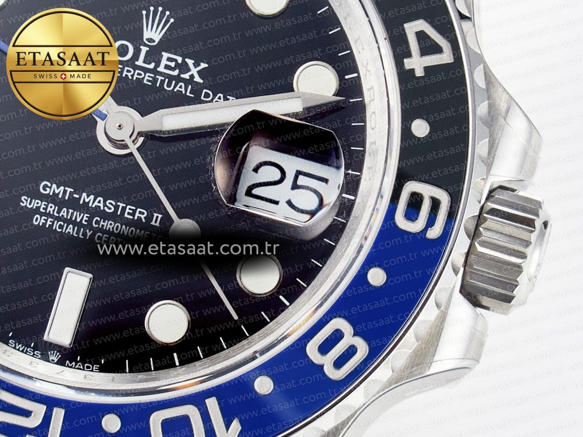 GMT-Master II 126710 BLNR Blue/Black Ceramic QF 1:1 Best Edition on Oyster Bracelet VR3285 CHS - Görsel 12