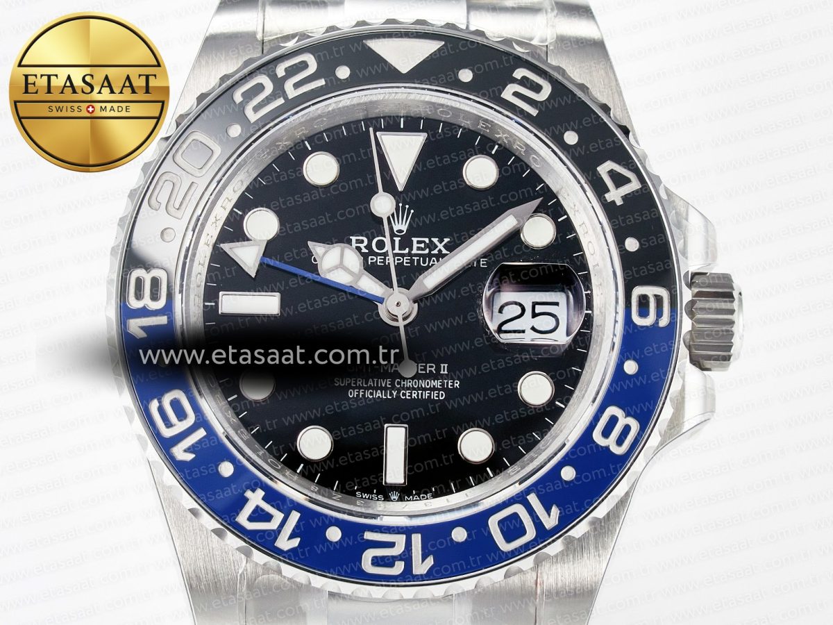 GMT-Master II 126710 BLNR Blue/Black Ceramic QF 1:1 Best Edition on Oyster Bracelet VR3285 CHS - Görsel 4
