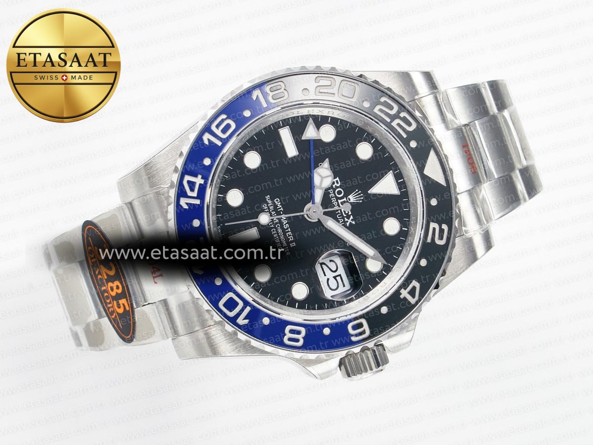 GMT-Master II 126710 BLNR Blue/Black Ceramic QF 1:1 Best Edition on Oyster Bracelet VR3285 CHS - Görsel 8