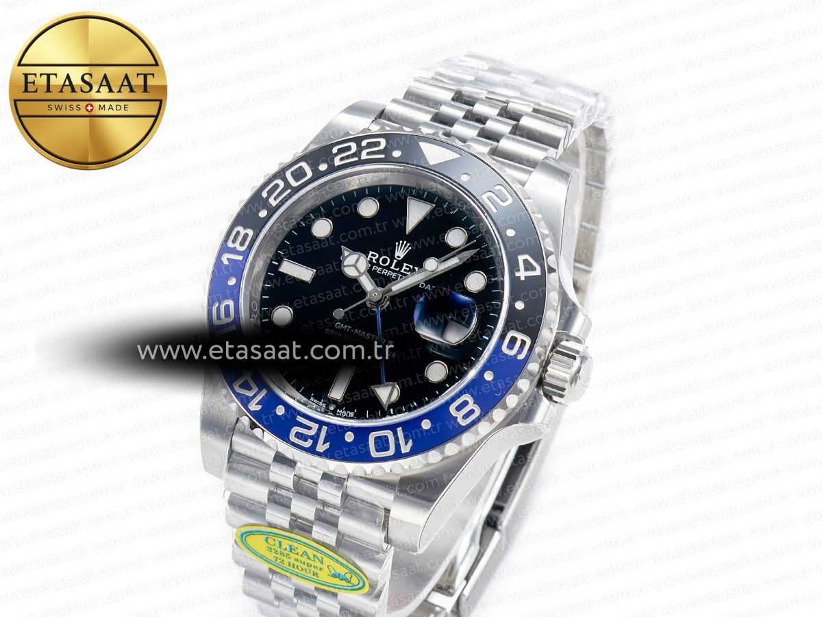 GMT-Master II 126710 BLNR Clean Black/Blue Ceramic 904L Steel Best Edition on Jubilee Bracelet DD3285 - Görsel 1