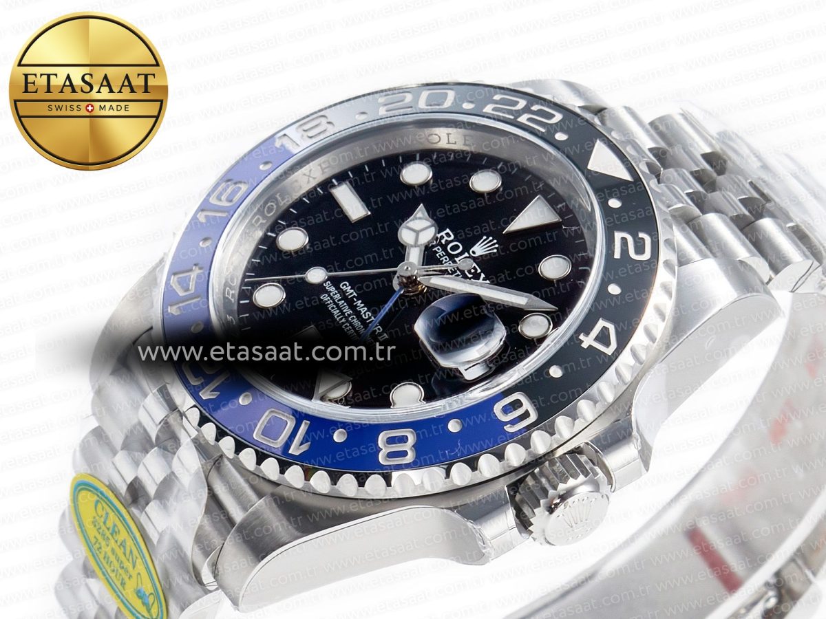GMT-Master II 126710 BLNR Clean Black/Blue Ceramic 904L Steel Best Edition on Jubilee Bracelet DD3285 - Görsel 6
