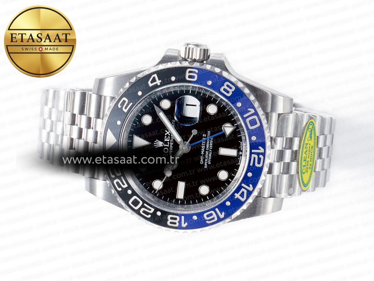 GMT-Master II 126710 BLNR Clean Black/Blue Ceramic 904L Steel Best Edition on Jubilee Bracelet DD3285 - Görsel 9