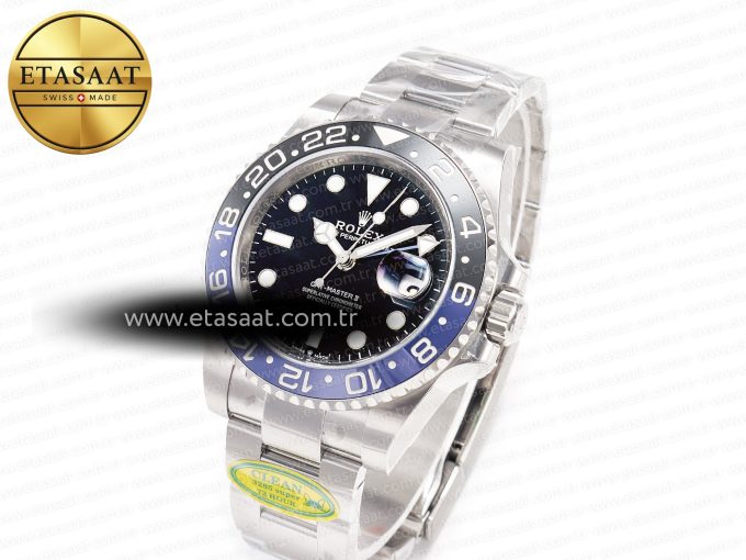 GMT-Master II 126710 BLNR Clean Black/Blue Ceramic 904L Steel Best Edition on Oyster Bracelet DD3285 CHS - Görsel 2