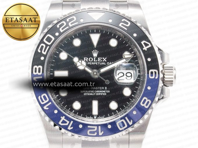 GMT-Master II 126710 BLNR Clean Black/Blue Ceramic 904L Steel Best Edition on Oyster Bracelet DD3285 CHS - Görsel 4