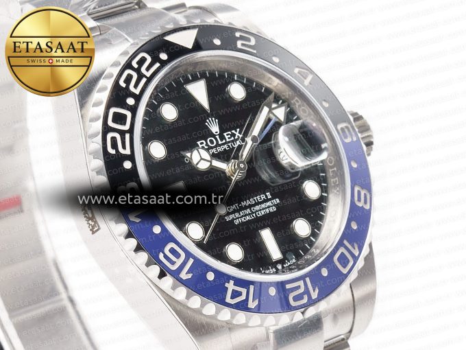 GMT-Master II 126710 BLNR Clean Black/Blue Ceramic 904L Steel Best Edition on Oyster Bracelet DD3285 CHS - Görsel 5