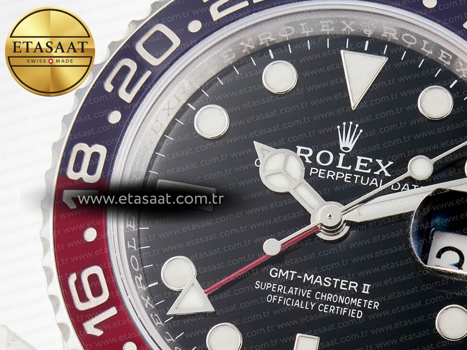 GMT-Master II 126710 BLRO Blue/Red Ceramic 904L ARF 1:1 Best Edition on Jubilee Bracelet SH3285 V3 - Görsel 10