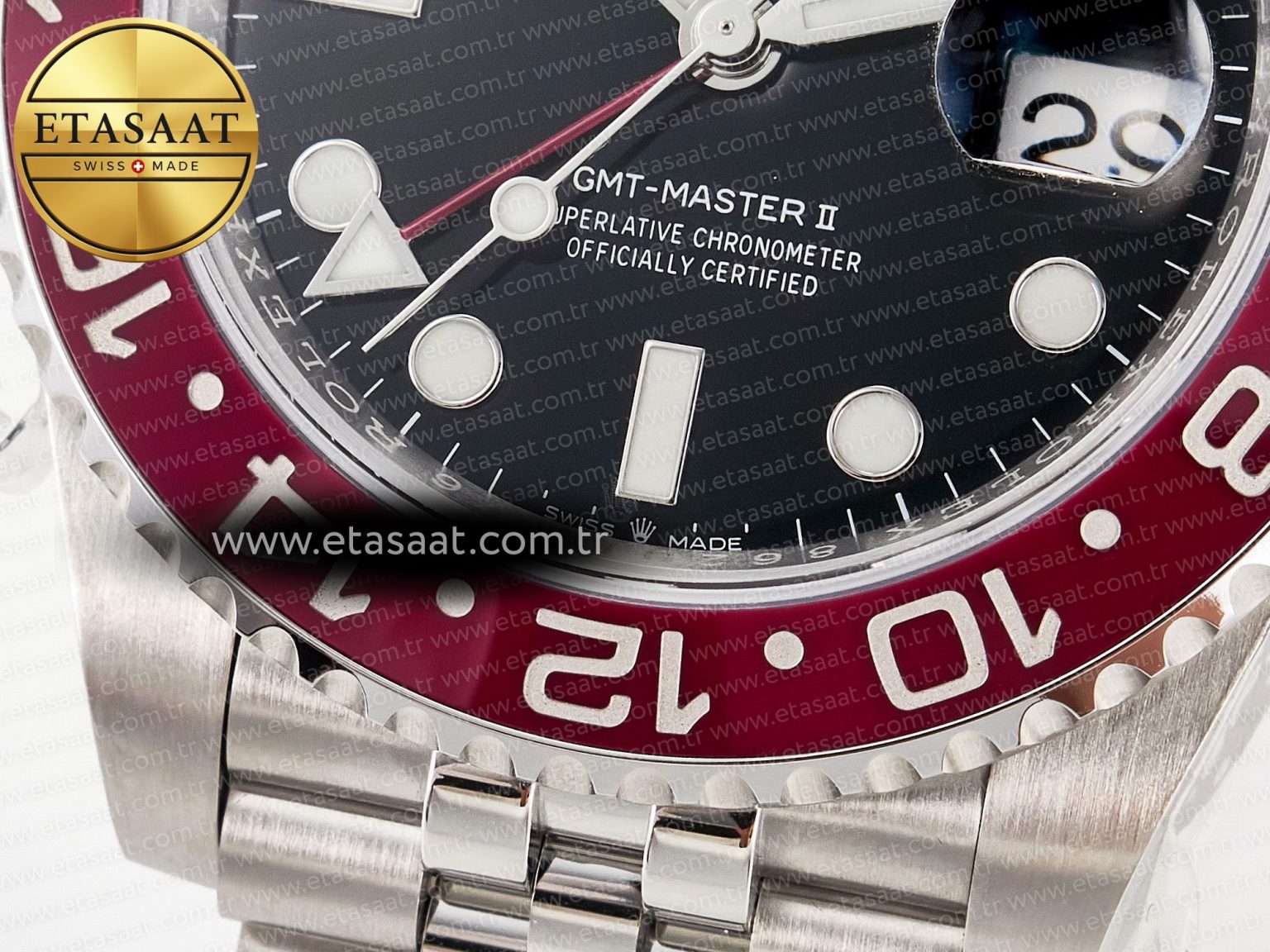 GMT-Master II 126710 BLRO Blue/Red Ceramic 904L ARF 1:1 Best Edition on Jubilee Bracelet SH3285 V3 - Görsel 13
