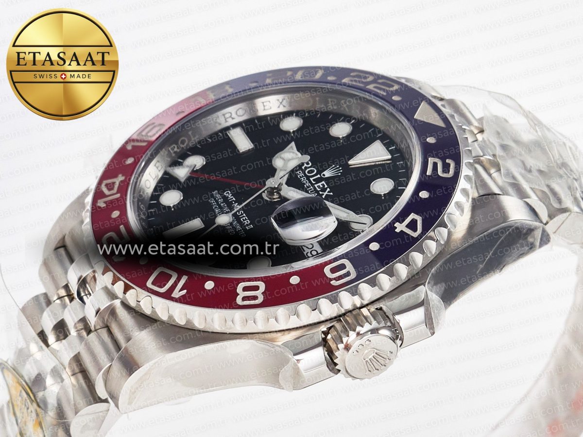 GMT-Master II 126710 BLRO Blue/Red Ceramic 904L ARF 1:1 Best Edition on Jubilee Bracelet SH3285 V3 - Görsel 6