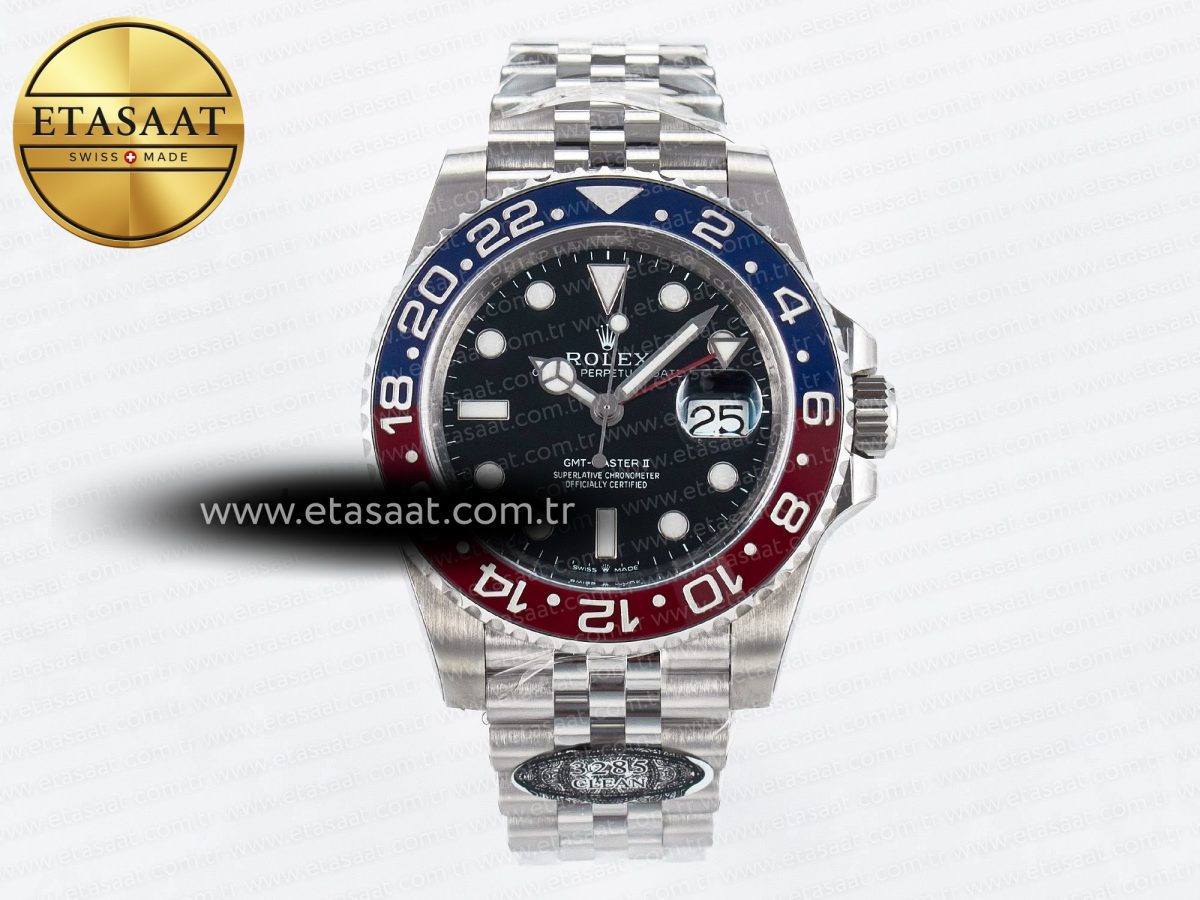 GMT-Master II 126710 BLRO Blue/Red Ceramic Clean Factory Best Edition on Jubilee Bracelet DD3285 CHS V2 - Görsel 3