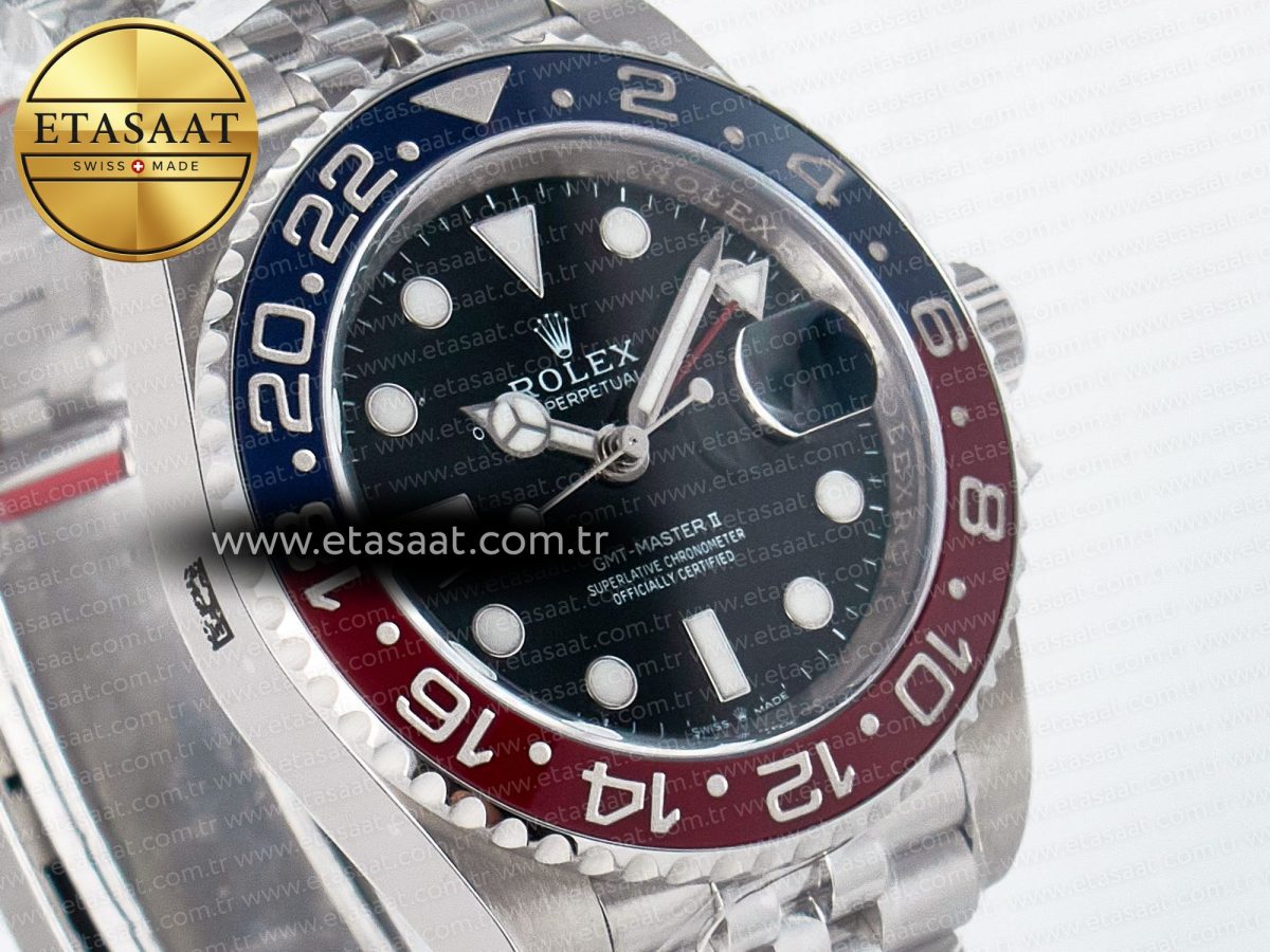 GMT-Master II 126710 BLRO Blue/Red Ceramic Clean Factory Best Edition on Jubilee Bracelet DD3285 CHS V2 - Görsel 5