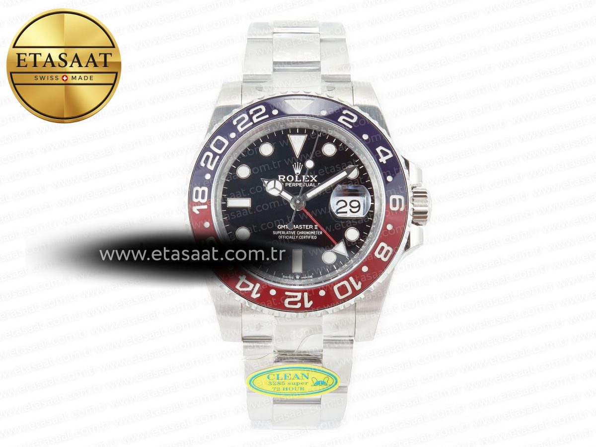 GMT-Master II 126710 BLRO Blue/Red Ceramic Clean Factory Best Edition on Oyster Bracelet DD3285 CHS V2 - Görsel 3