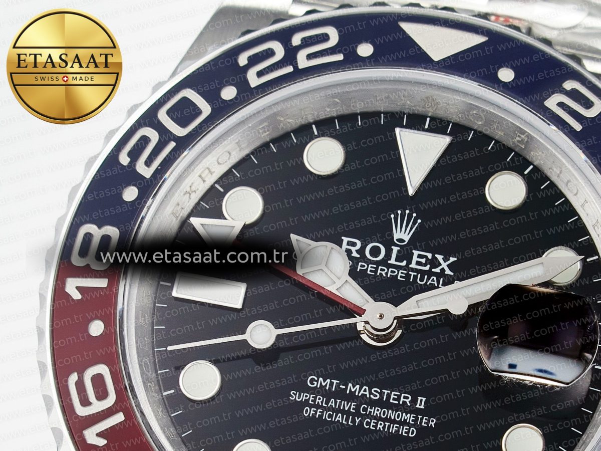 GMT-Master II 126710 BLRO Blue/Red Ceramic QF 1:1 Best Edition on Jubilee Bracelet VR3285 CHS - Görsel 10