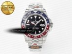 GMT-Master II 126710 BLRO Blue/Red Ceramic QF 1:1 Best Edition on Jubilee Bracelet VR3285 CHS - Görsel 3