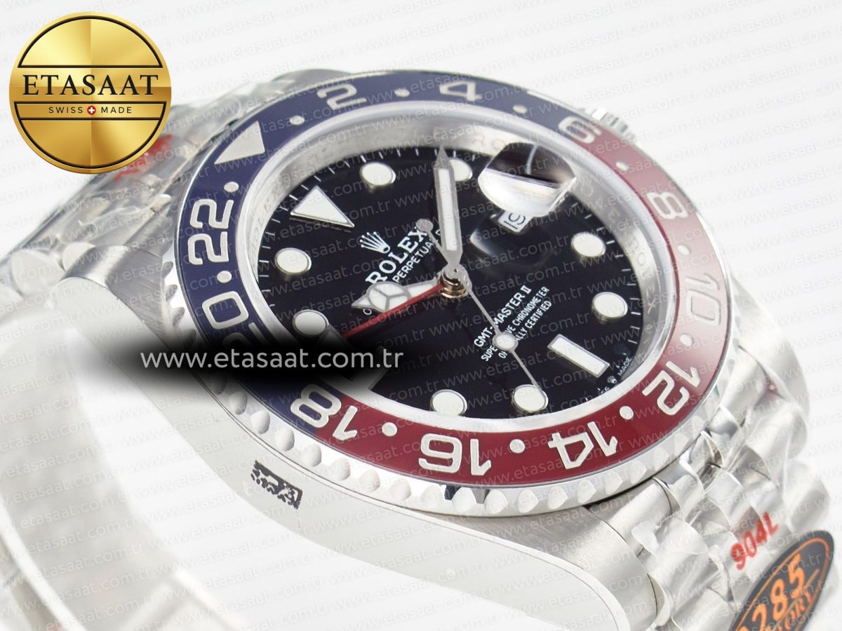 GMT-Master II 126710 BLRO Blue/Red Ceramic QF 1:1 Best Edition on Jubilee Bracelet VR3285 CHS - Görsel 7