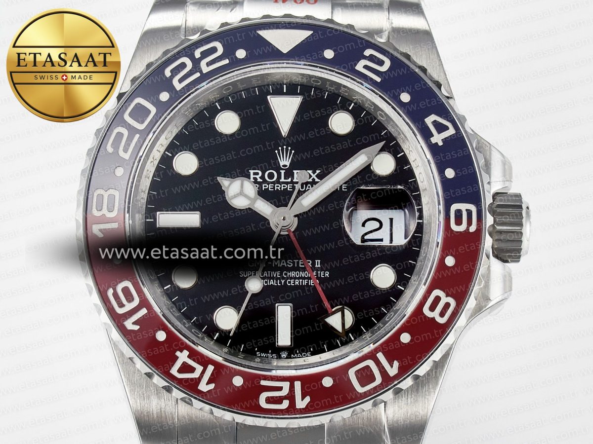 GMT-Master II 126710 BLRO Blue/Red Ceramic QF 1:1 Best Edition on Oyster Bracelet VR3285 CHS - Görsel 4