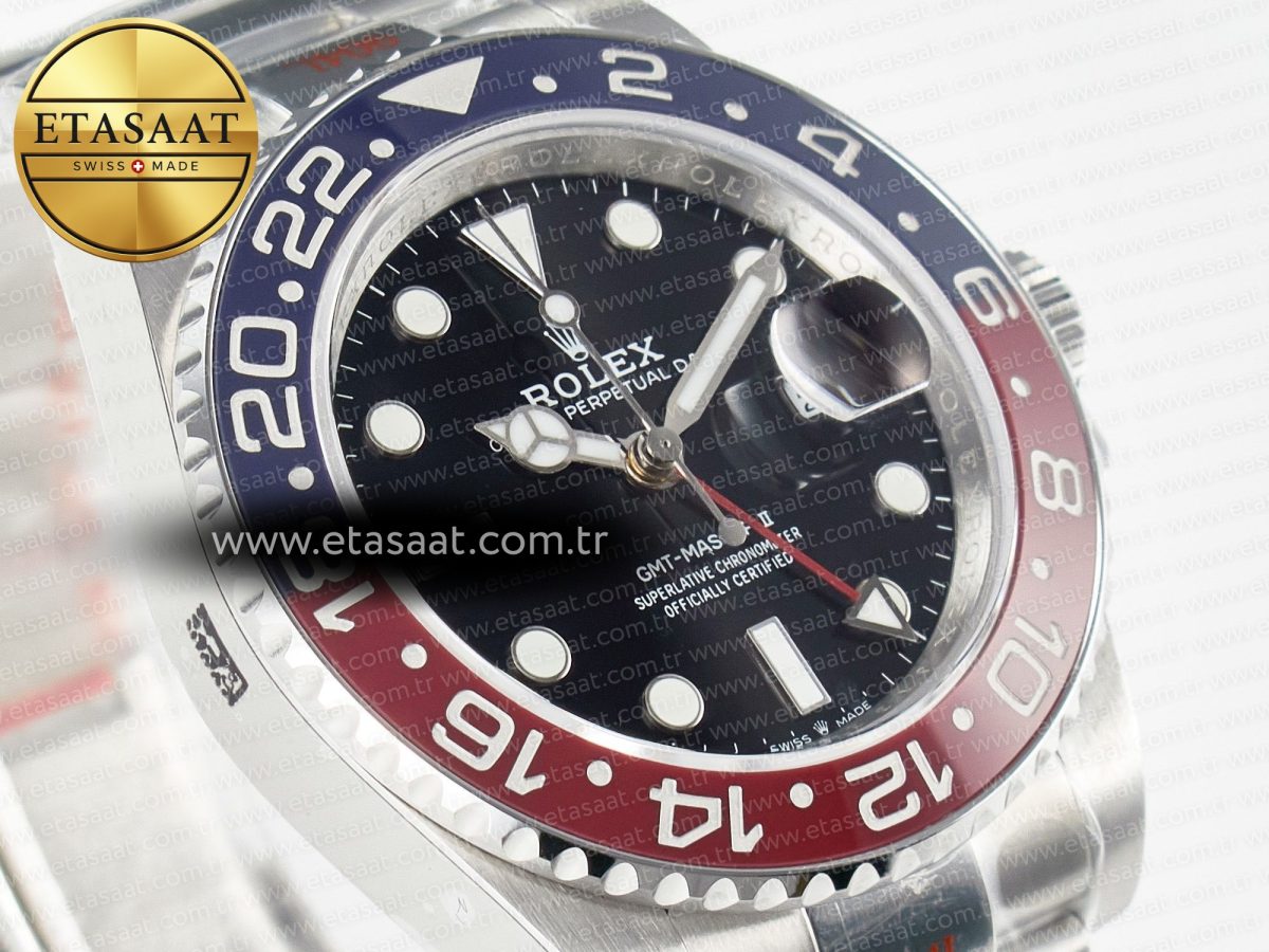GMT-Master II 126710 BLRO Blue/Red Ceramic QF 1:1 Best Edition on Oyster Bracelet VR3285 CHS - Görsel 5