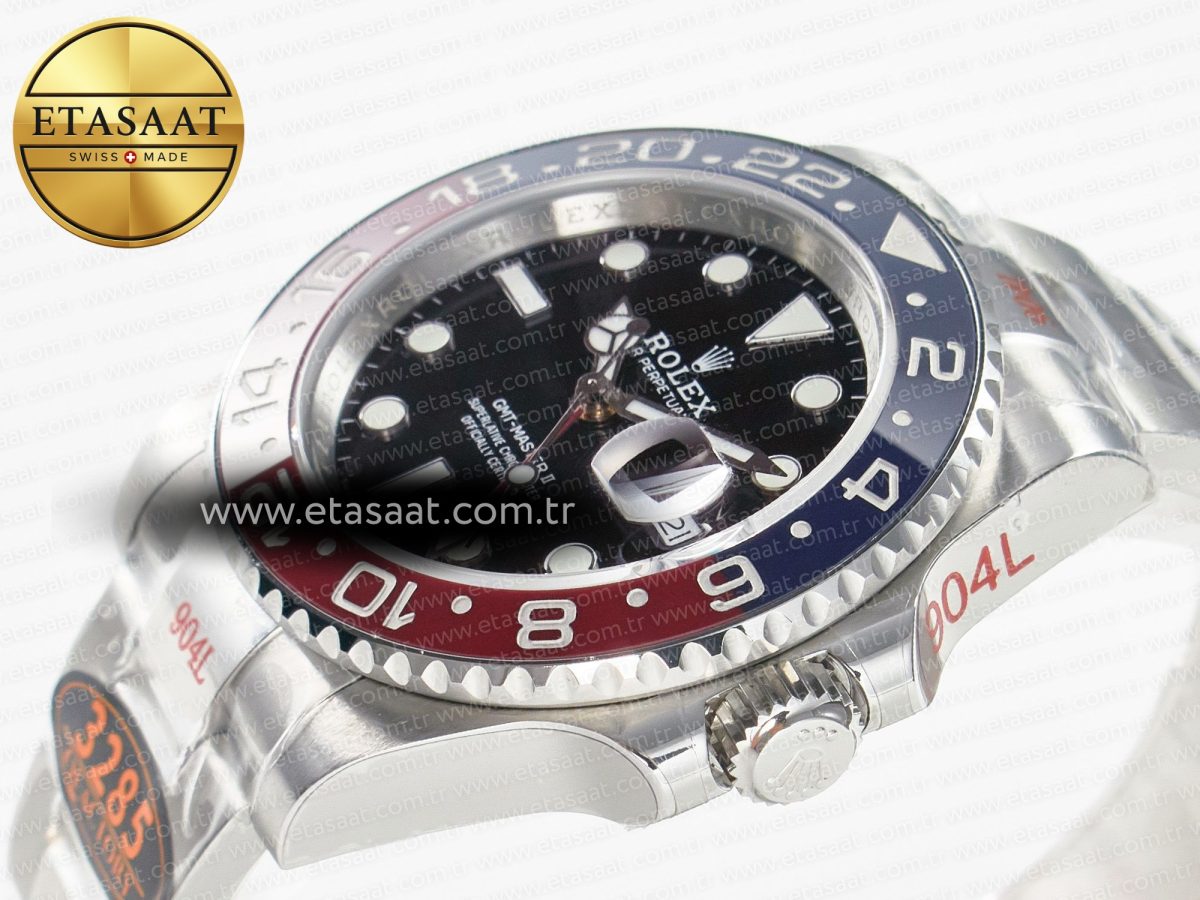 GMT-Master II 126710 BLRO Blue/Red Ceramic QF 1:1 Best Edition on Oyster Bracelet VR3285 CHS - Görsel 6