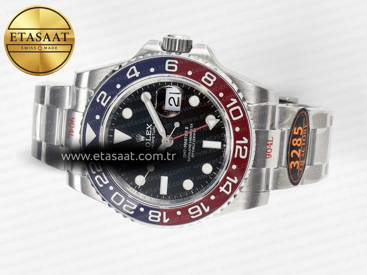 GMT-Master II 126710 BLRO Blue/Red Ceramic QF 1:1 Best Edition on Oyster Bracelet VR3285 CHS - Görsel 9