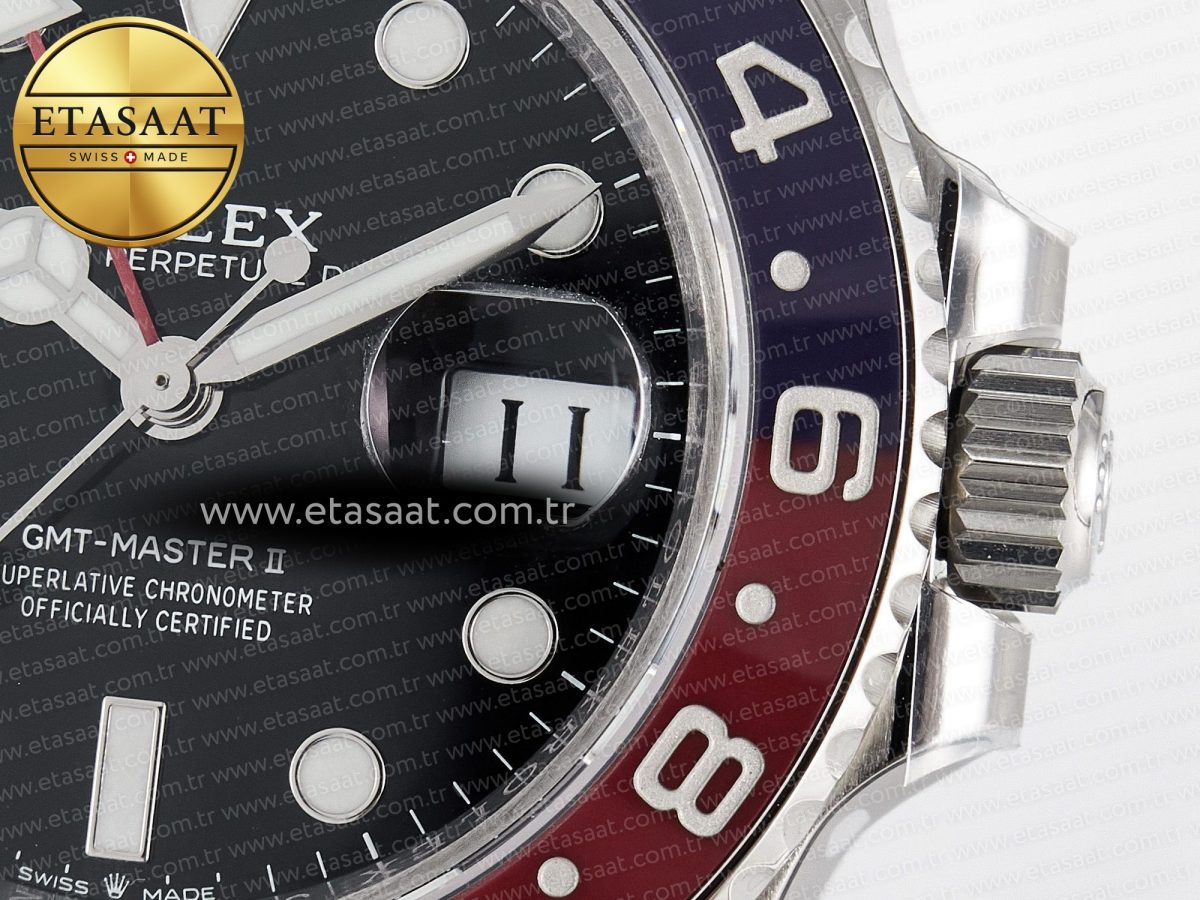GMT-Master II 126710 BLRO V3 904L SS VSF 1:1 Best Edition Black Dial On Jubilee Bracelet DD3285 CHS - Görsel 11