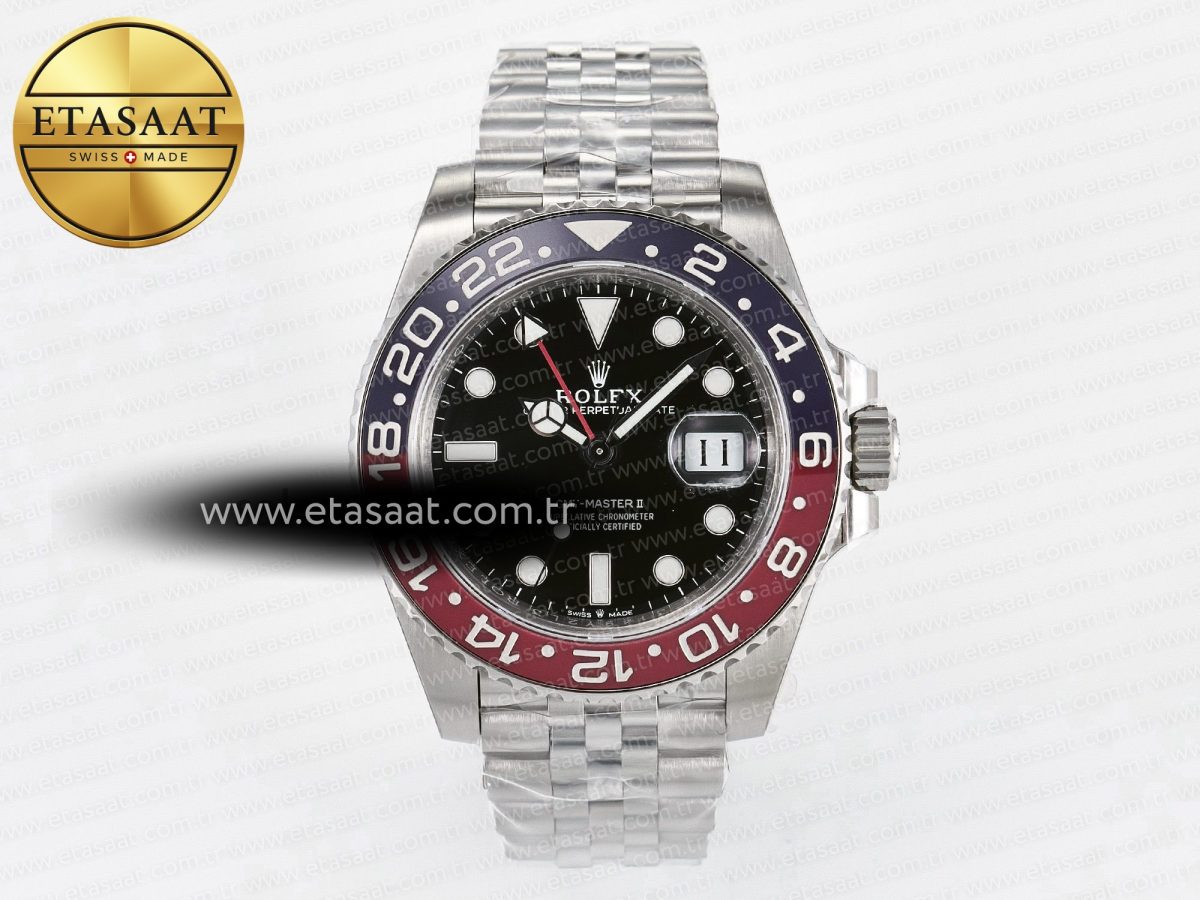 GMT-Master II 126710 BLRO V3 904L SS VSF 1:1 Best Edition Black Dial On Jubilee Bracelet DD3285 CHS - Görsel 3