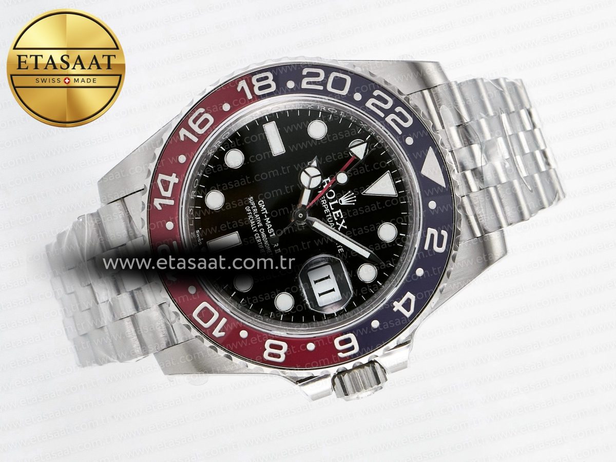 GMT-Master II 126710 BLRO V3 904L SS VSF 1:1 Best Edition Black Dial On Jubilee Bracelet DD3285 CHS - Görsel 8