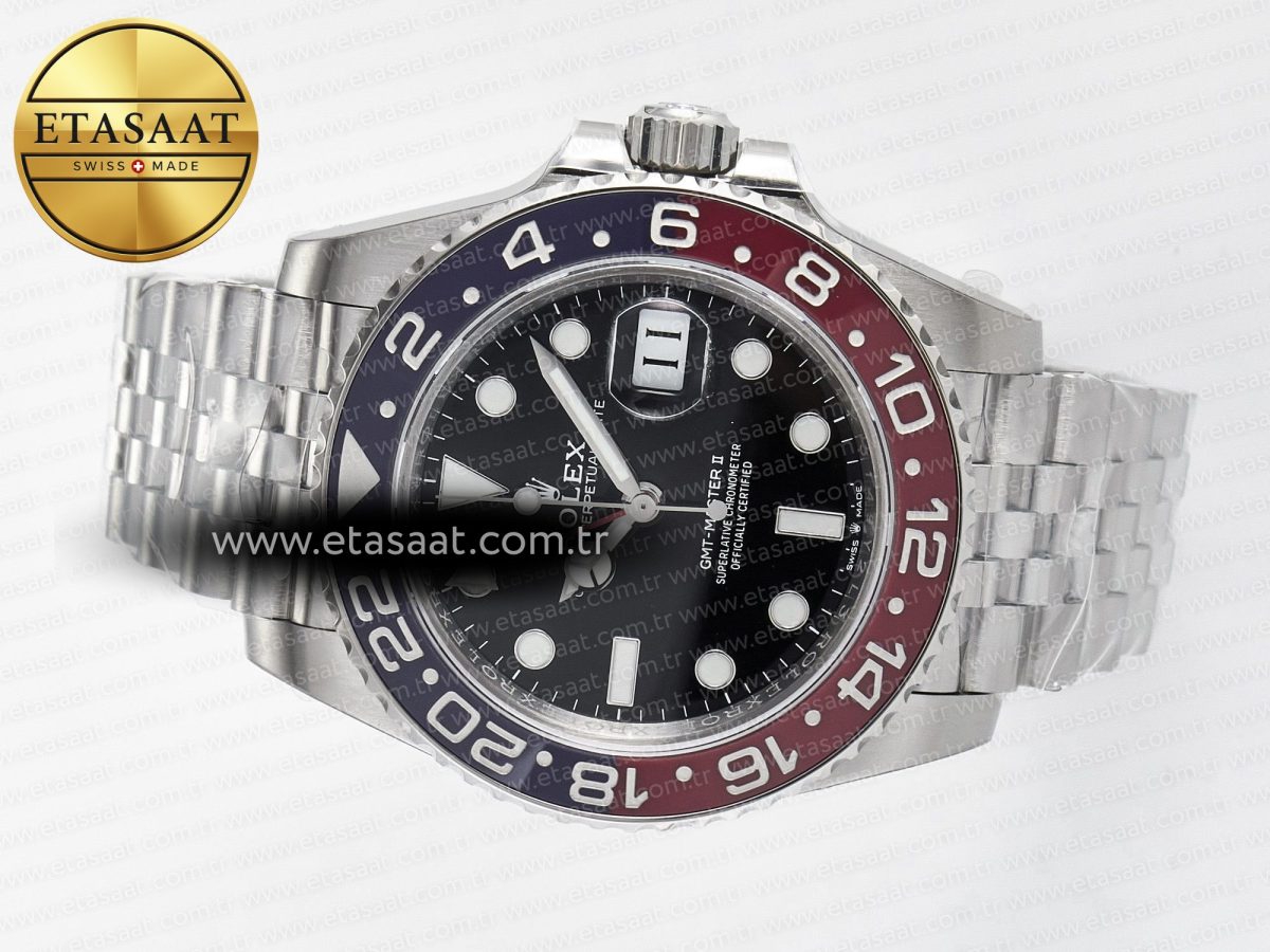 GMT-Master II 126710 BLRO V3 904L SS VSF 1:1 Best Edition Black Dial On Jubilee Bracelet DD3285 CHS - Görsel 9
