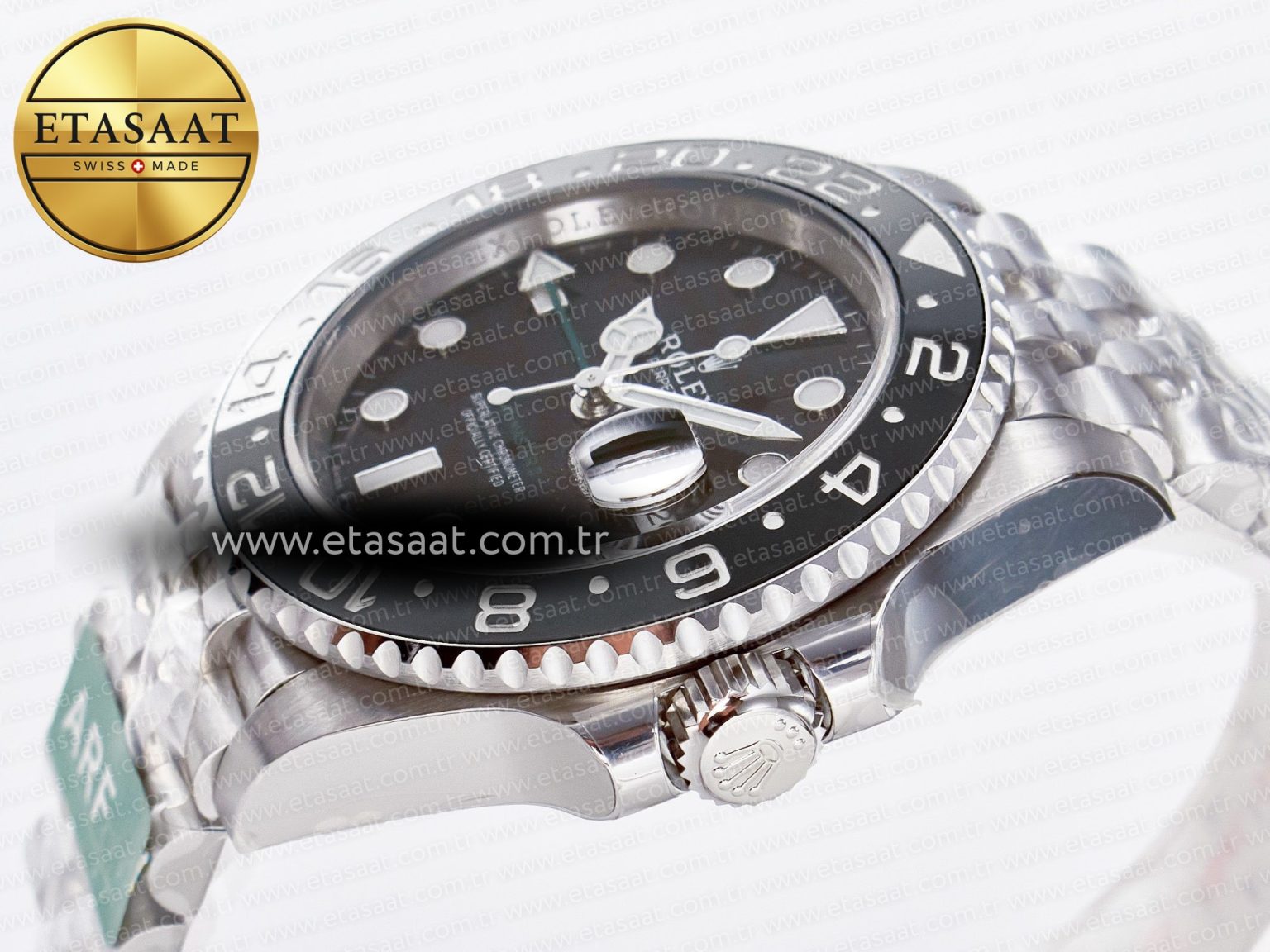 GMT-Master II 126710 GRNR Black/Gray Ceramic 904L Steel ARF 1:1 Best Edition on Jubilee Strap SH3285 - Görsel 6