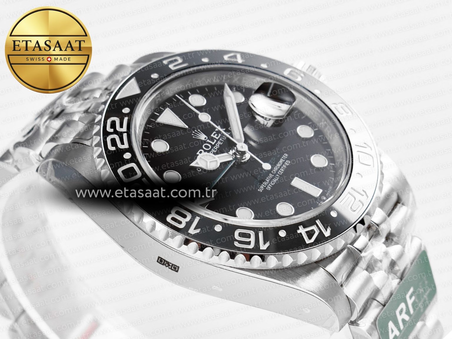 GMT-Master II 126710 GRNR Black/Gray Ceramic 904L Steel ARF 1:1 Best Edition on Jubilee Strap SH3285 - Görsel 7