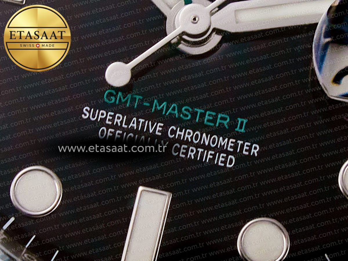 GMT-Master II 126710 GRNR Black/Gray Ceramic 904L Steel ARF 1:1 Best Edition on Oyster Strap SH3285 - Görsel 11