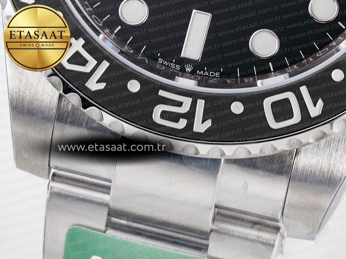 GMT-Master II 126710 GRNR Black/Gray Ceramic 904L Steel ARF 1:1 Best Edition on Oyster Strap SH3285 - Görsel 13