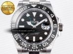 GMT-Master II 126710 GRNR Black/Gray Ceramic 904L Steel ARF 1:1 Best Edition on Oyster Strap SH3285 - Görsel 4