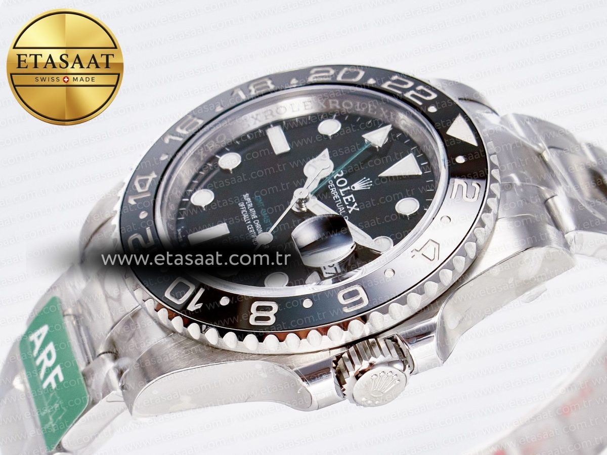 GMT-Master II 126710 GRNR Black/Gray Ceramic 904L Steel ARF 1:1 Best Edition on Oyster Strap SH3285 - Görsel 6
