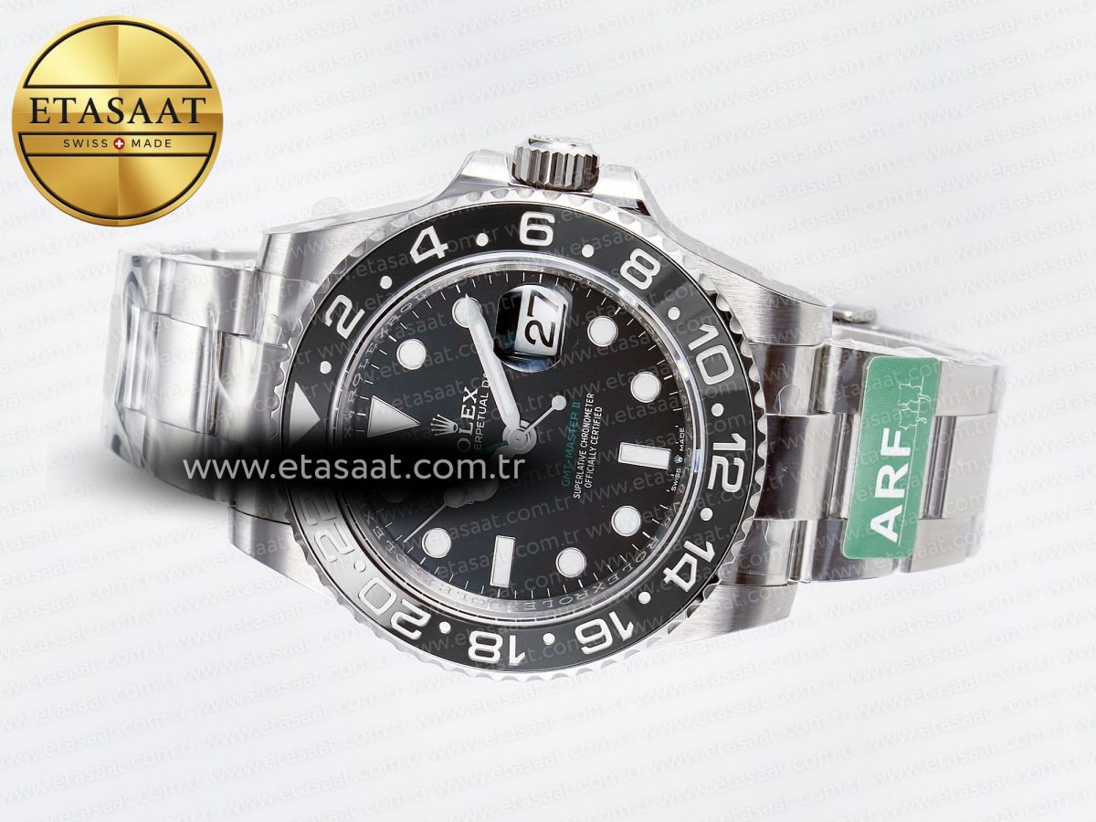 GMT-Master II 126710 GRNR Black/Gray Ceramic 904L Steel ARF 1:1 Best Edition on Oyster Strap SH3285 - Görsel 9
