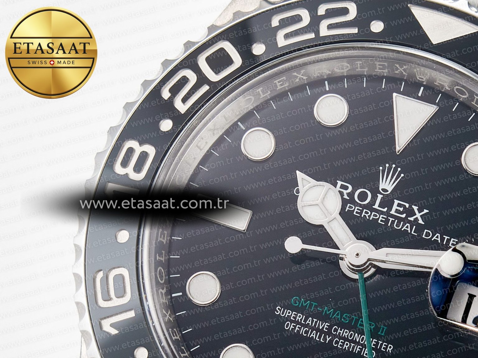 GMT-Master II 126710 GRNR Black/Gray Ceramic 904L Steel Clean 1:1 Best Edition on Jubilee Strap DD3285 - Görsel 10