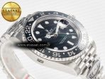 GMT-Master II 126710 GRNR Black/Gray Ceramic 904L Steel Clean 1:1 Best Edition on Jubilee Strap DD3285 - Görsel 7