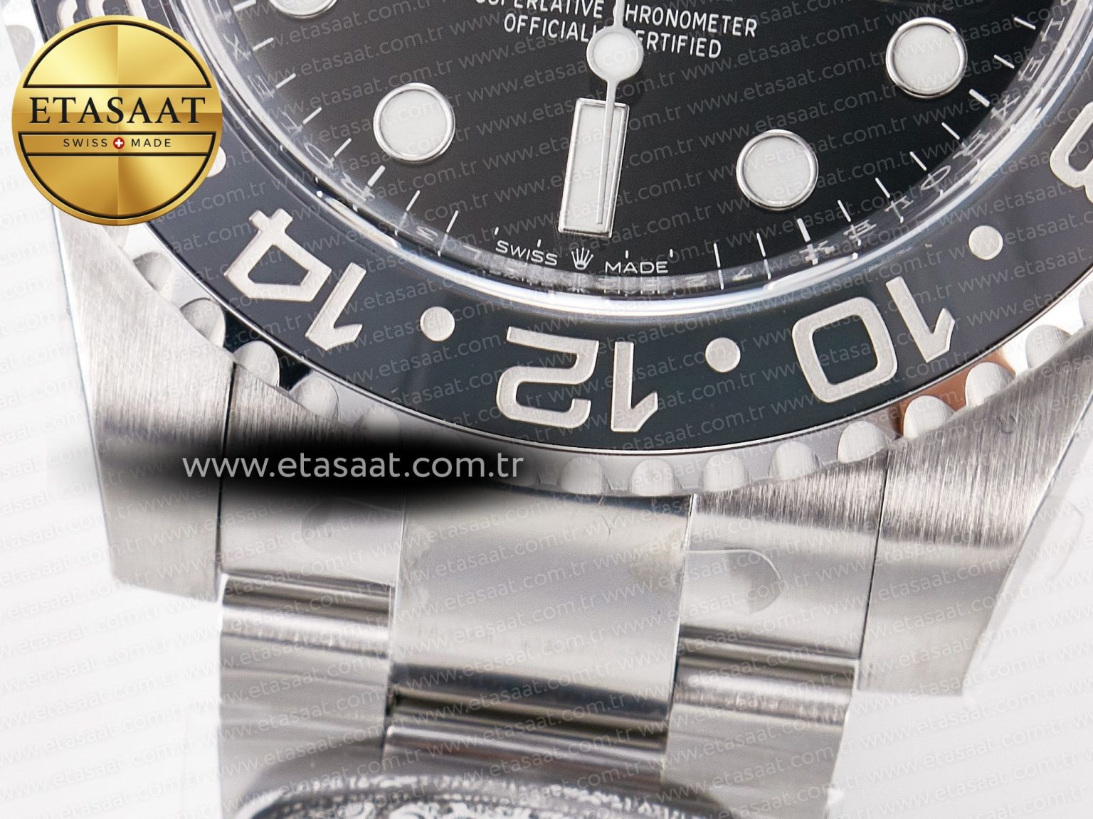 GMT-Master II 126710 GRNR Black/Gray Ceramic 904L Steel Clean 1:1 Best Edition on Oyster Strap DD3285 - Görsel 13